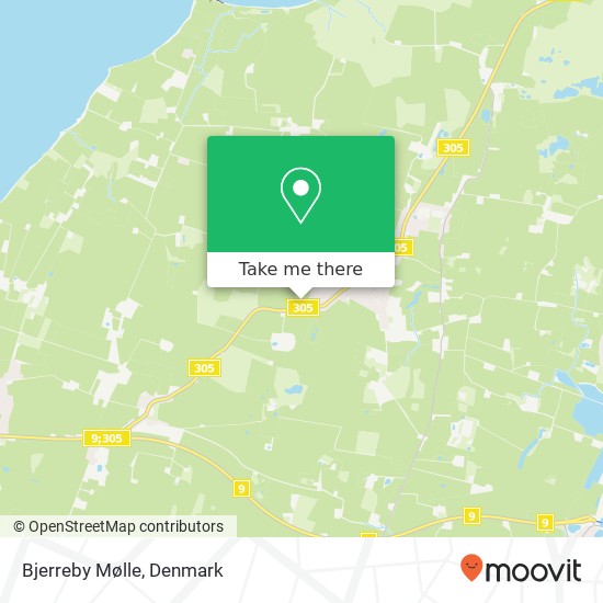Bjerreby Mølle map