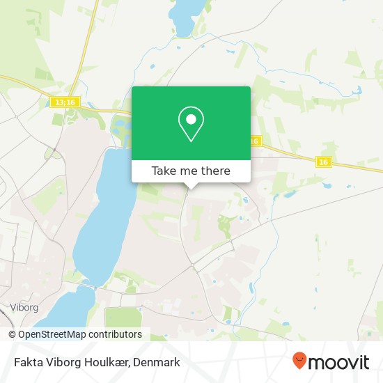 Fakta Viborg Houlkær map