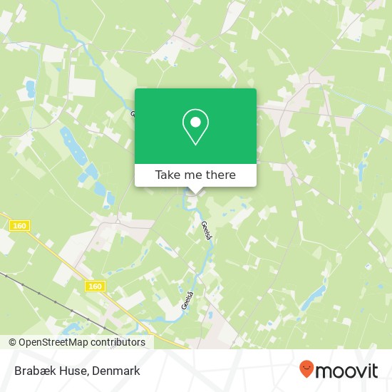 Brabæk Huse map