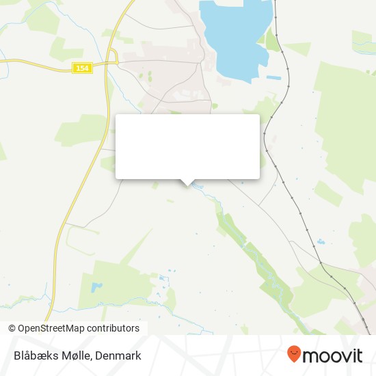 Blåbæks Mølle map
