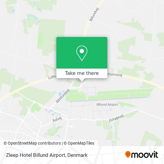 Zleep Hotel Billund Airport map