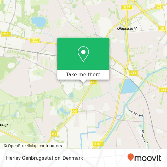 Herlev Genbrugsstation map