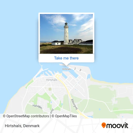 Hirtshals map