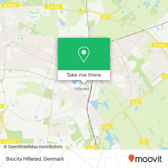 Biocity Hillerød map