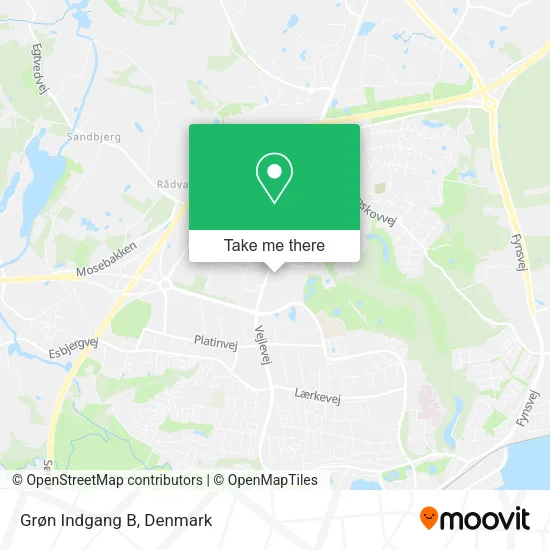 Grøn Indgang B map