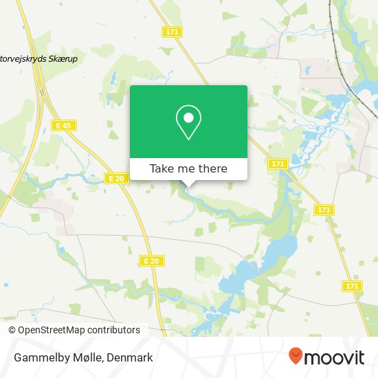 Gammelby Mølle map