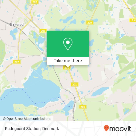 Rudegaard Stadion map