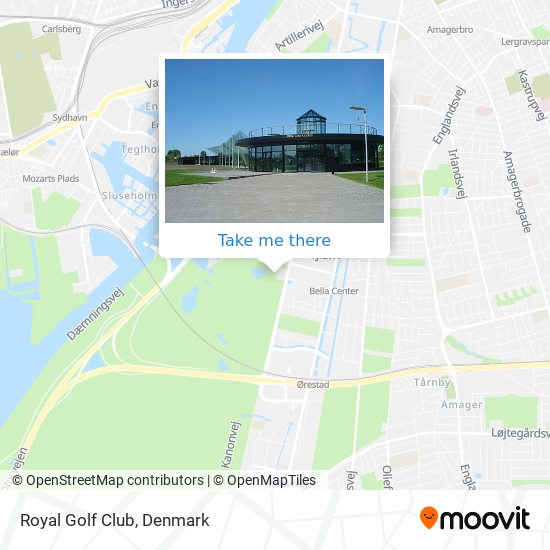 How to get to Royal Golf in København by Bus or Train?