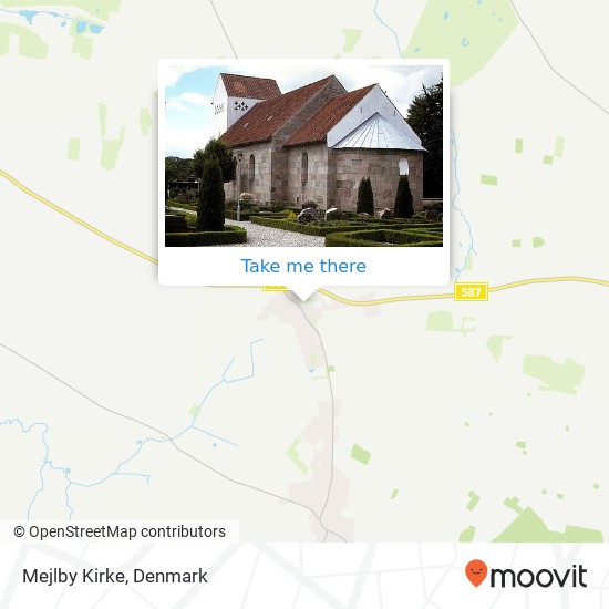 Mejlby Kirke map