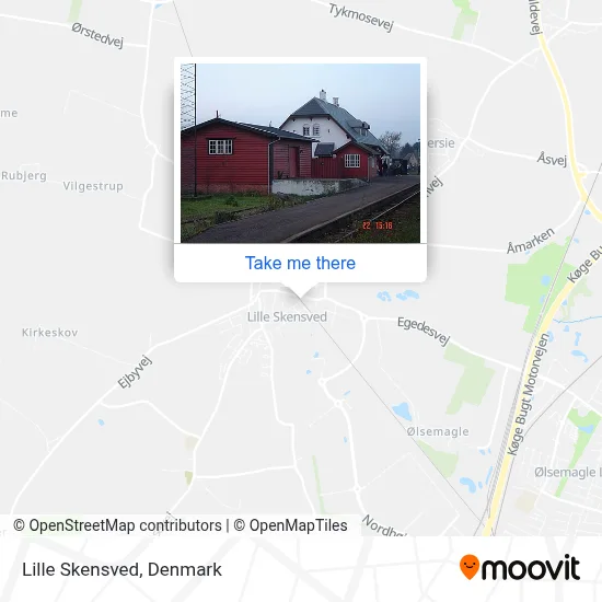 Lille Skensved map