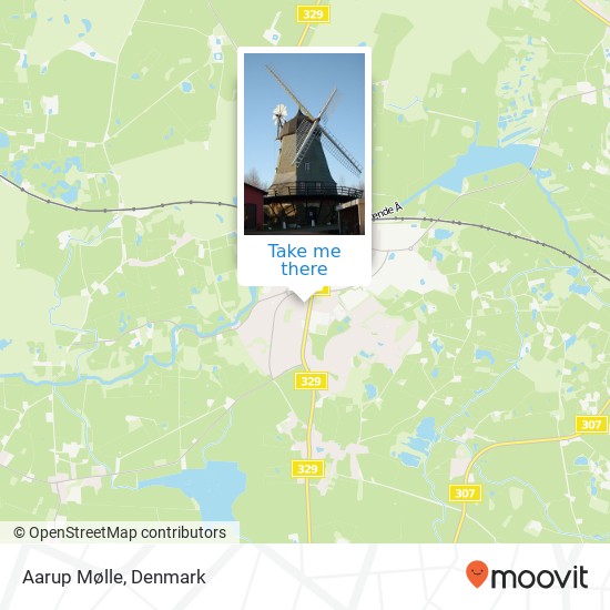 Aarup Mølle map