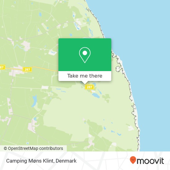 Camping Møns Klint map