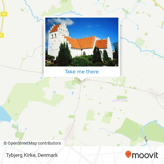 Tybjerg Kirke map