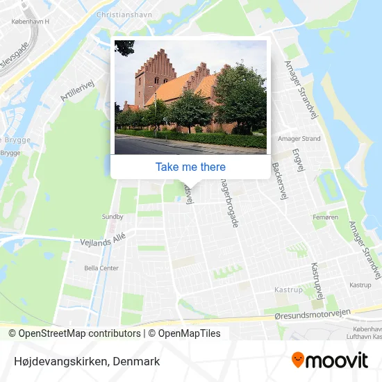 Højdevangskirken map