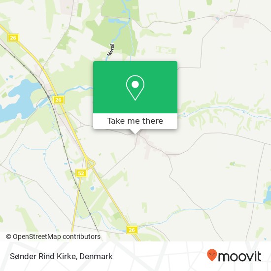 Sønder Rind Kirke map