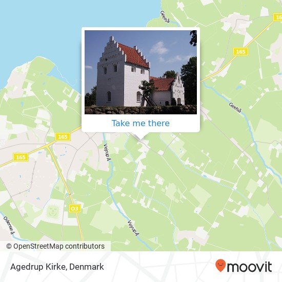 Agedrup Kirke map