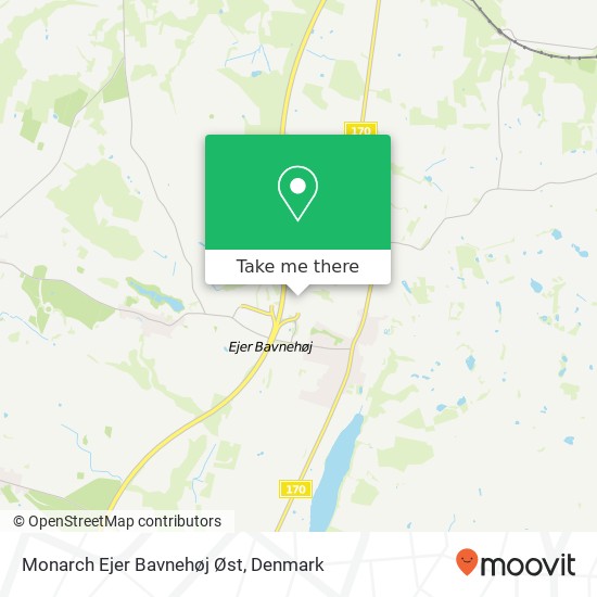 Monarch Ejer Bavnehøj Øst map