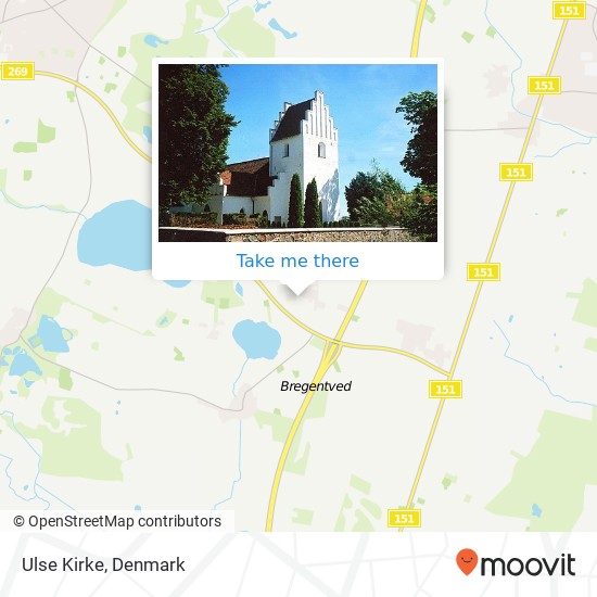 Ulse Kirke map