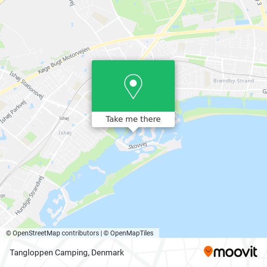 Tangloppen Camping map