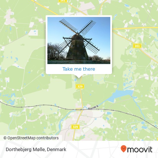 Dorthebjerg Mølle map