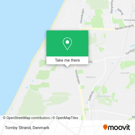 Tornby Strand map