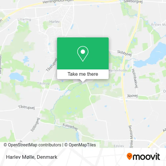 Harlev Mølle map
