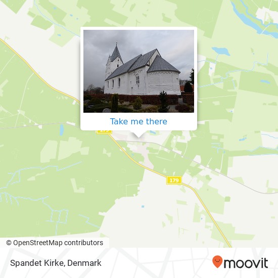 Spandet Kirke map