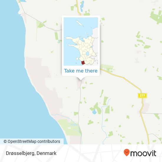 Drøsselbjerg map