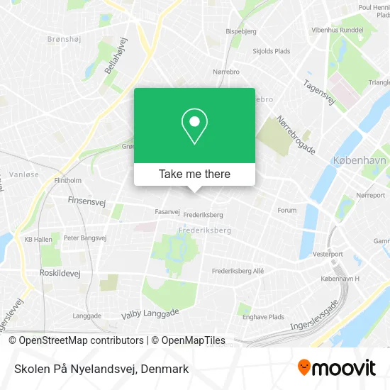Skolen På Nyelandsvej map