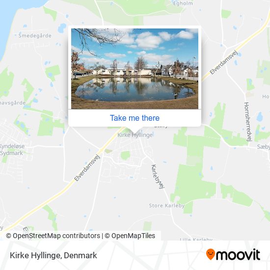 Kirke Hyllinge map