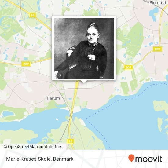 Marie Kruses Skole map