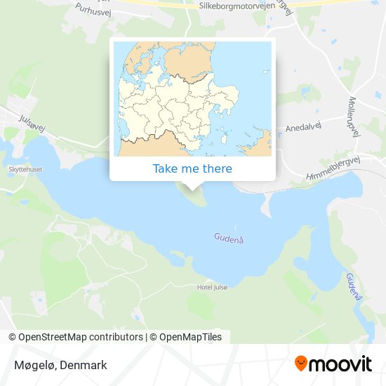Møgelø map