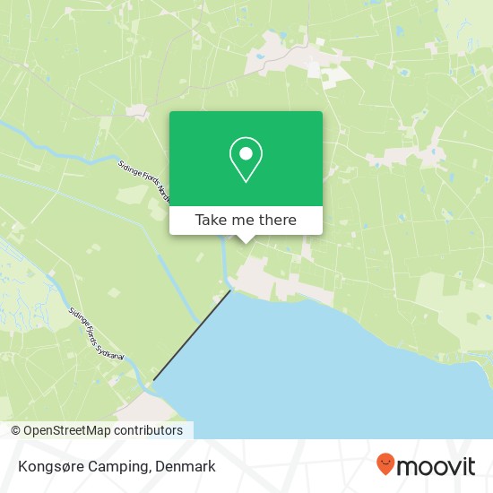 Kongsøre Camping map