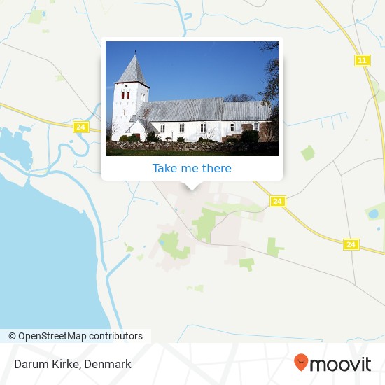 Darum Kirke map