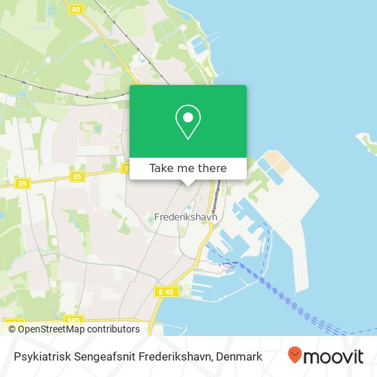 Psykiatrisk Sengeafsnit Frederikshavn map