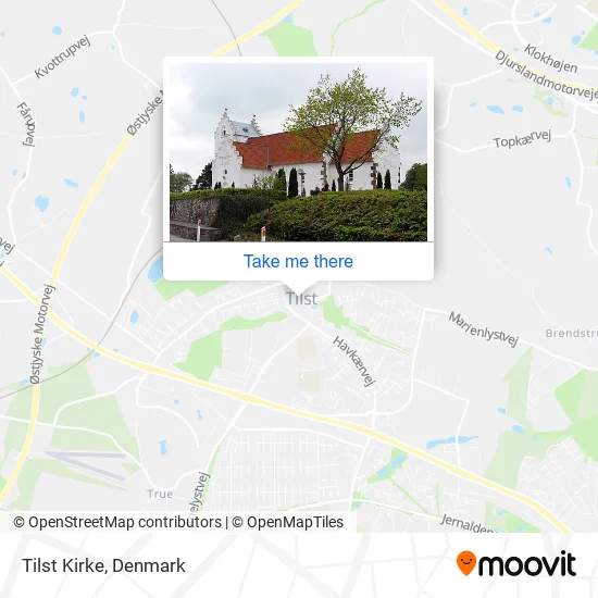 Tilst Kirke map