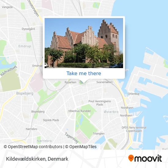 Kildevældskirken map