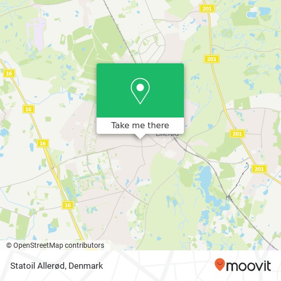 Statoil Allerød map