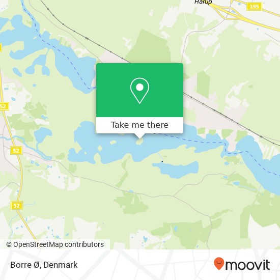 Borre Ø map