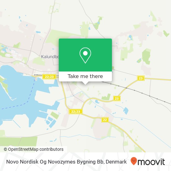 Novo Nordisk Og Novozymes Bygning Bb map