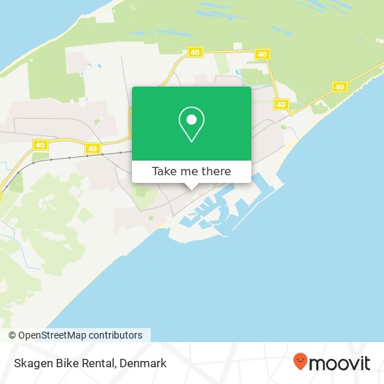 Skagen Bike Rental map