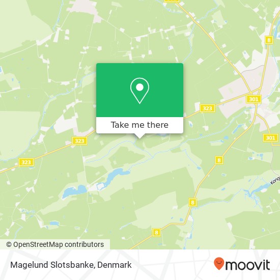 Magelund Slotsbanke map