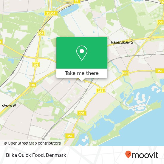 Bilka Quick Food map