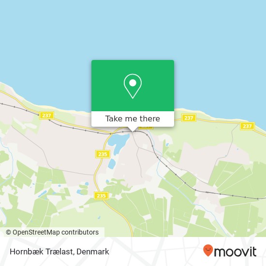 Hornbæk Trælast map