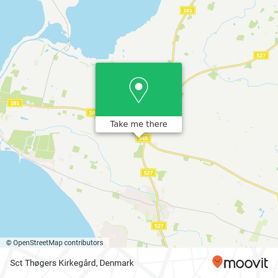 Sct Thøgers  Kirkegård map