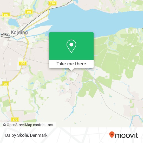 Dalby Skole map