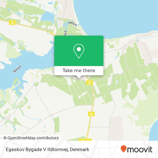 Egeskov Bygade V Ildtornvej map