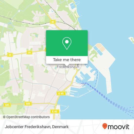 Jobcenter Frederikshavn map