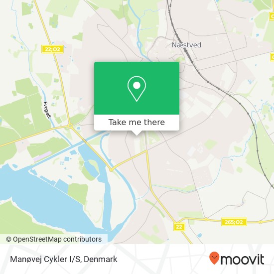 Manøvej Cykler I/S map