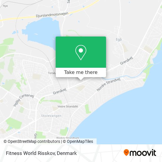 Fitness World Risskov map